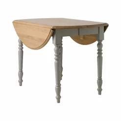 Tables À Manger|Tables>Camif Table à manger à volets extensible bois massif 4 à 8 personnes Embellie - Gris