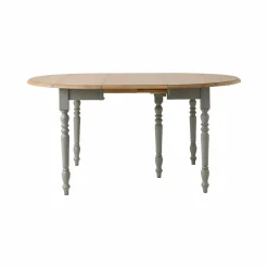 Tables À Manger|Tables></noscript>Camif Table à manger à volets extensible bois massif 4 à 8 personnes Embellie - Gris