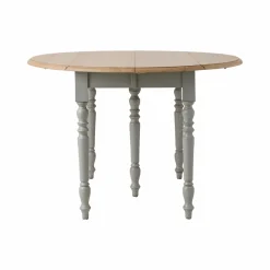 Tables À Manger|Tables></noscript>Camif Table à manger à volets extensible bois massif 4 à 8 personnes Embellie - Gris