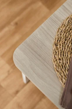 Tables À Manger|Tables></noscript>Camif Table à manger carrée décor bois et blanc 2 à 4 personnes Adeline