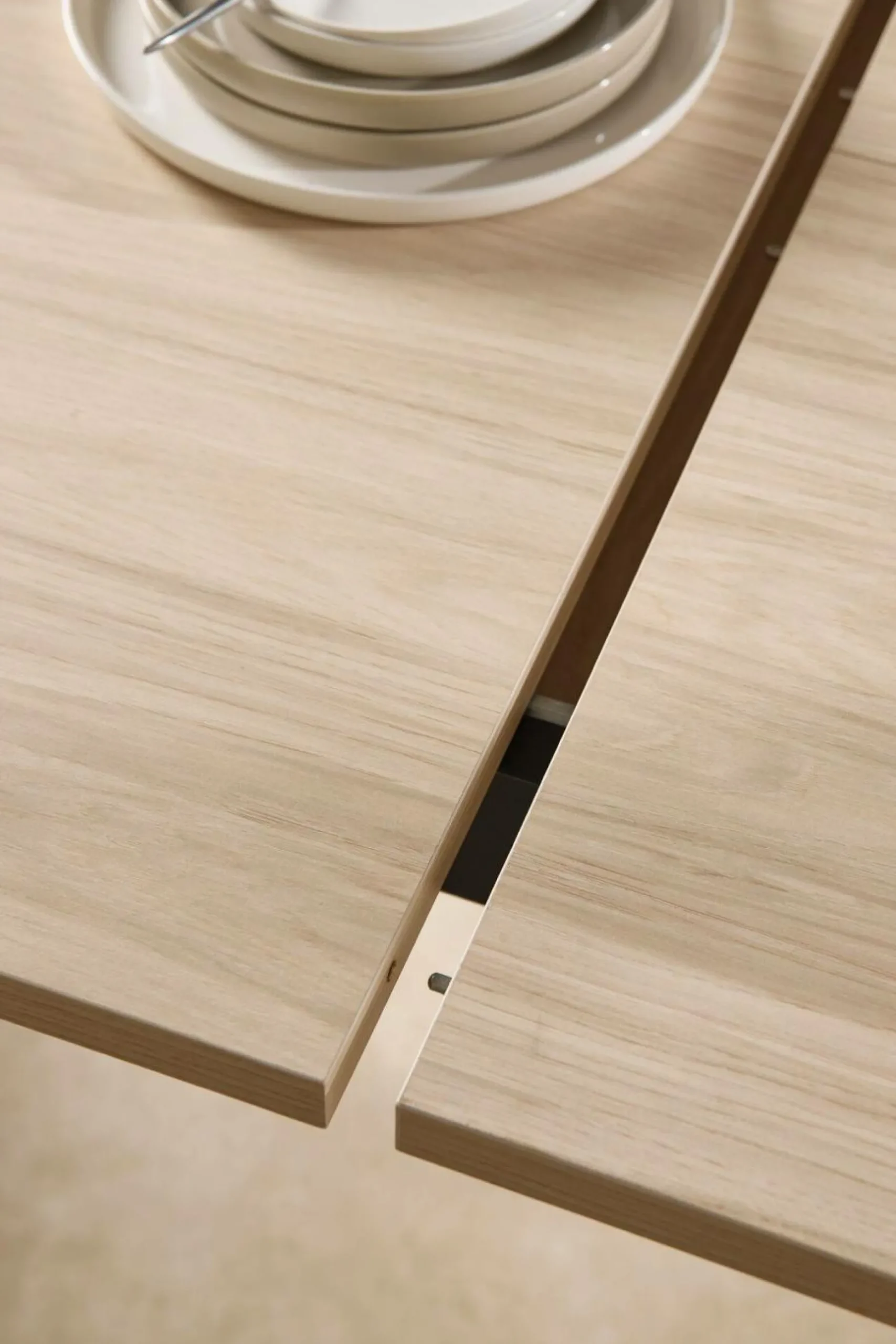 Tables À Manger|Tables>Camif Table à manger extensible décor bois pieds métal 6 à 8 personnes Mila