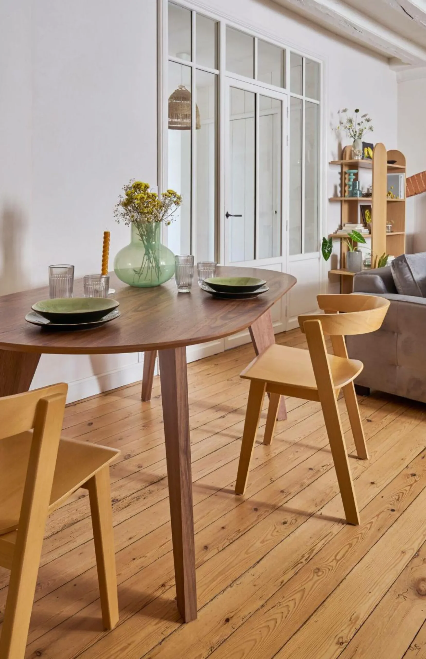 Tables À Manger|Tables>Camif Table à manger ovale bois 6 personnes Lago - Noyer