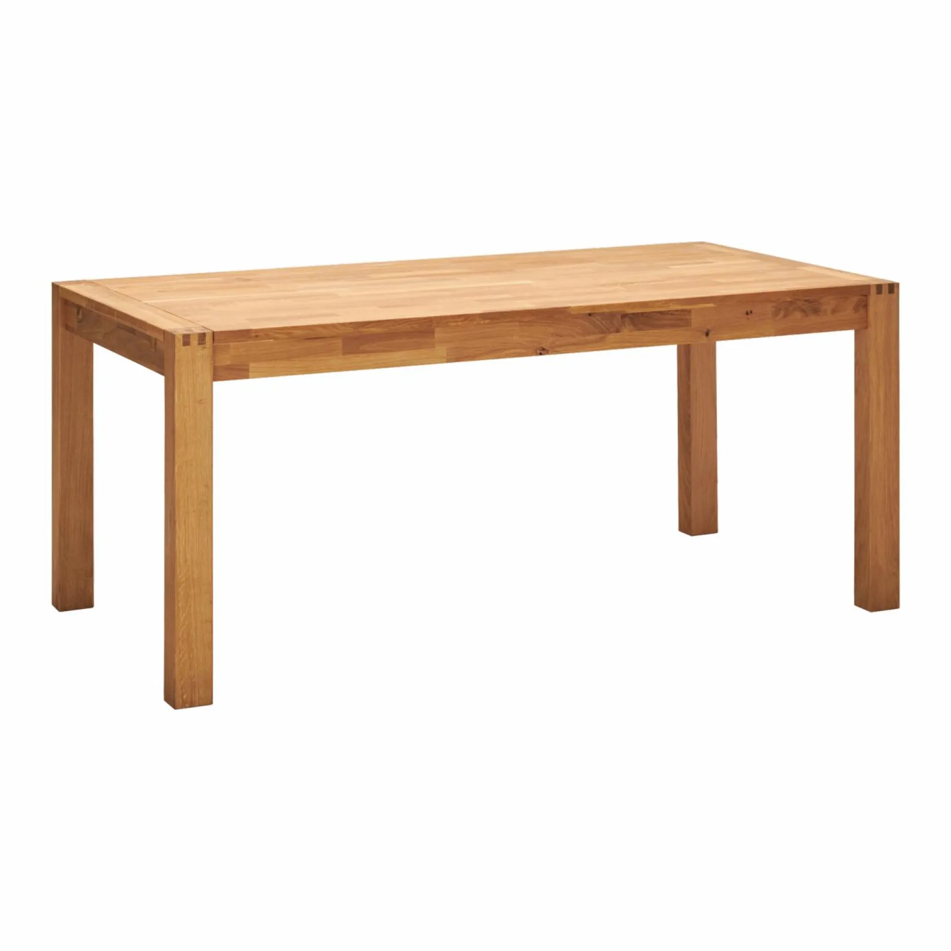 Tables À Manger|Tables>Camif Table à manger rectangulaire chêne massif 6 personnes avec rallonges en option Luminescence