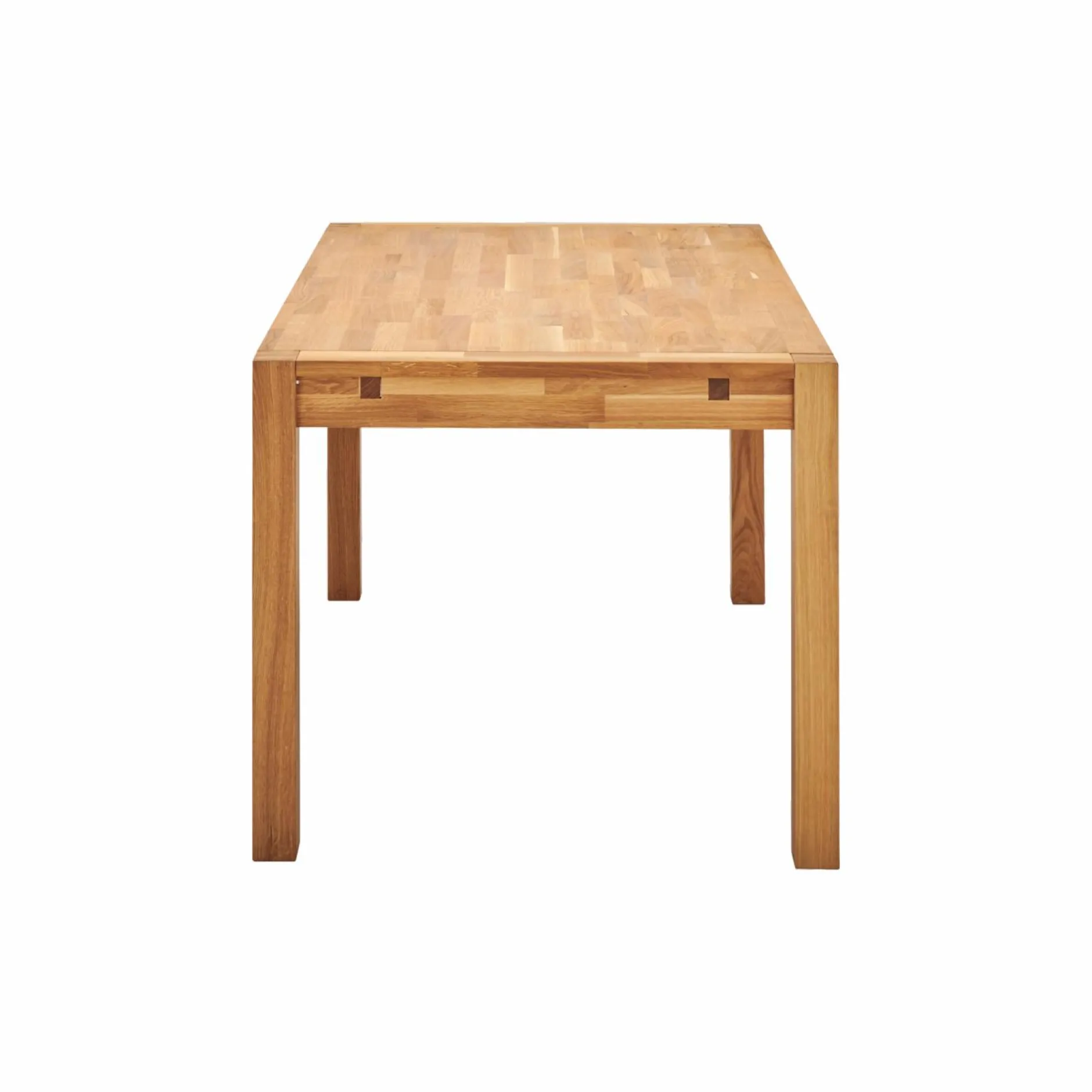 Tables À Manger|Tables>Camif Table à manger rectangulaire chêne massif 6 personnes avec rallonges en option Luminescence