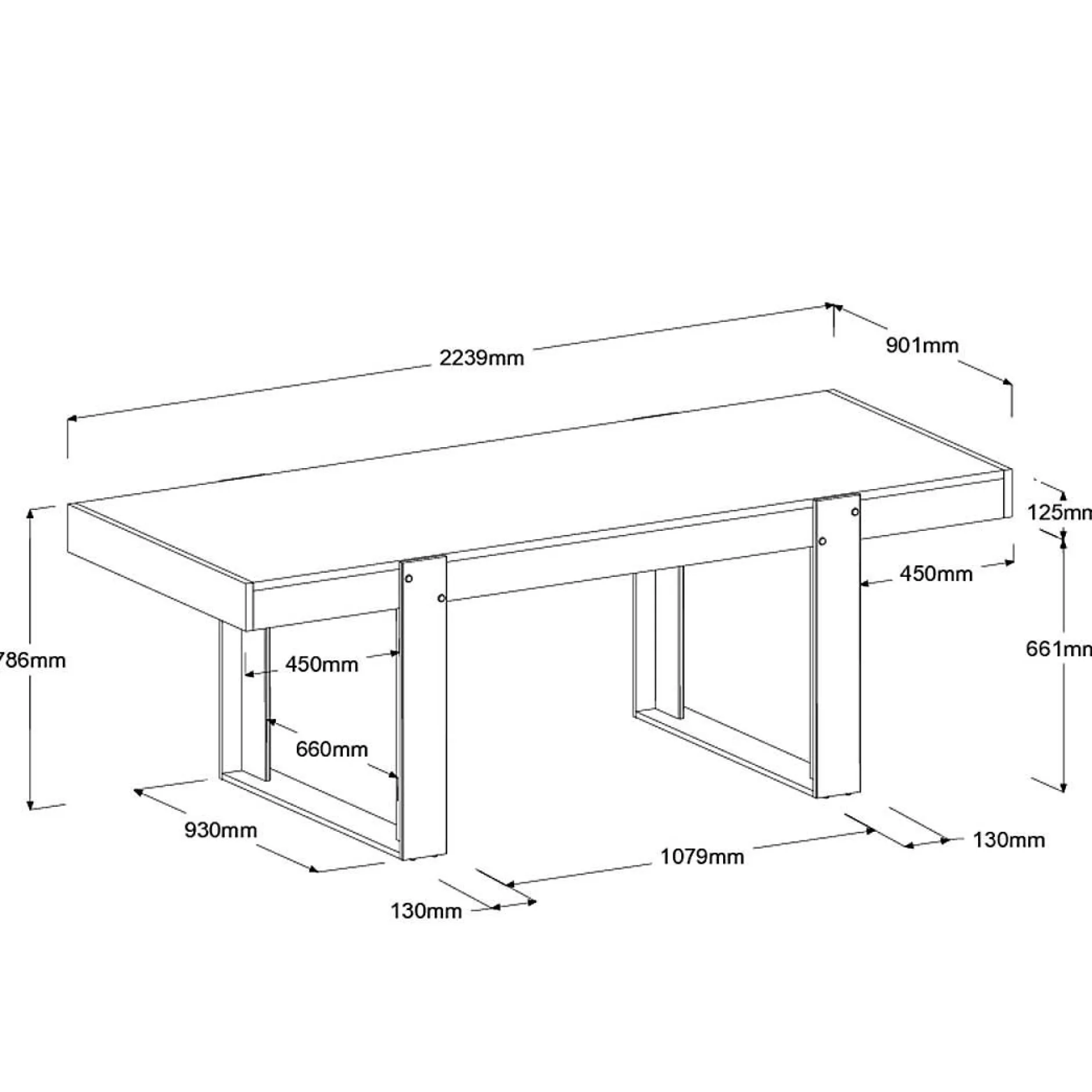 Tables À Manger|Tables>Camif Table à manger rectangulaire décor bois et noir 6 personnes Pippa