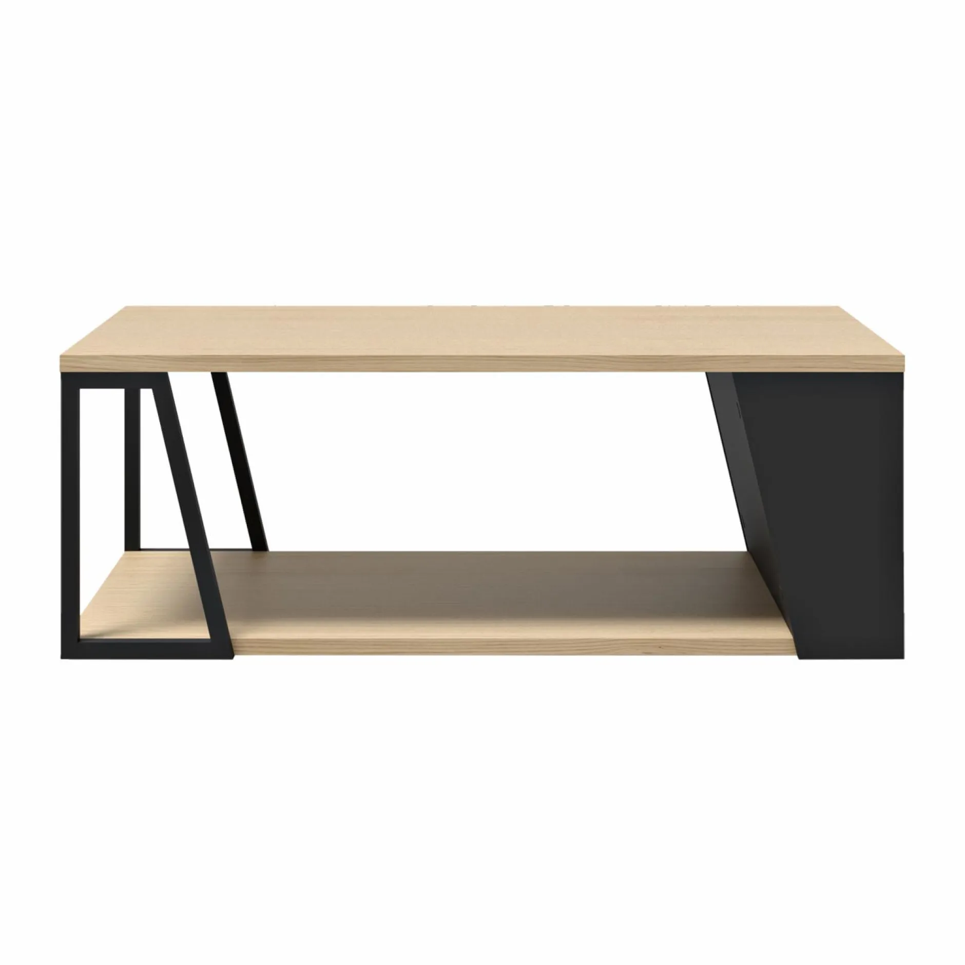 Tables Basses>Camif Table basse Albi - Noir/Chêne