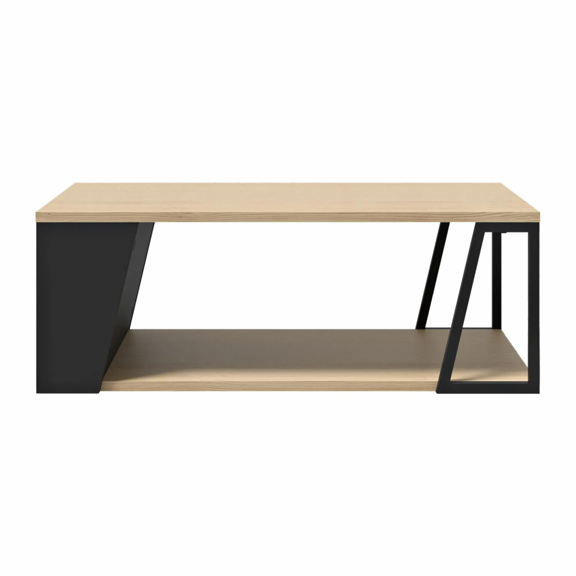 Tables Basses>Camif Table basse Albi - Noir/Chêne