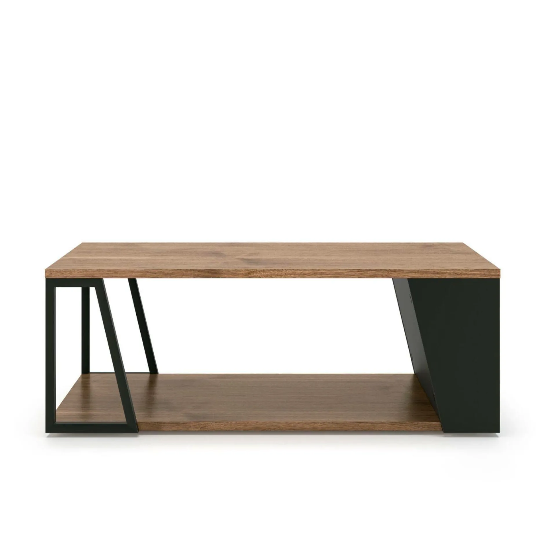 Tables Basses>Camif Table basse Albi - Noir/Noyer