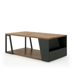 Tables Basses>Camif Table basse Albi - Noir/Noyer