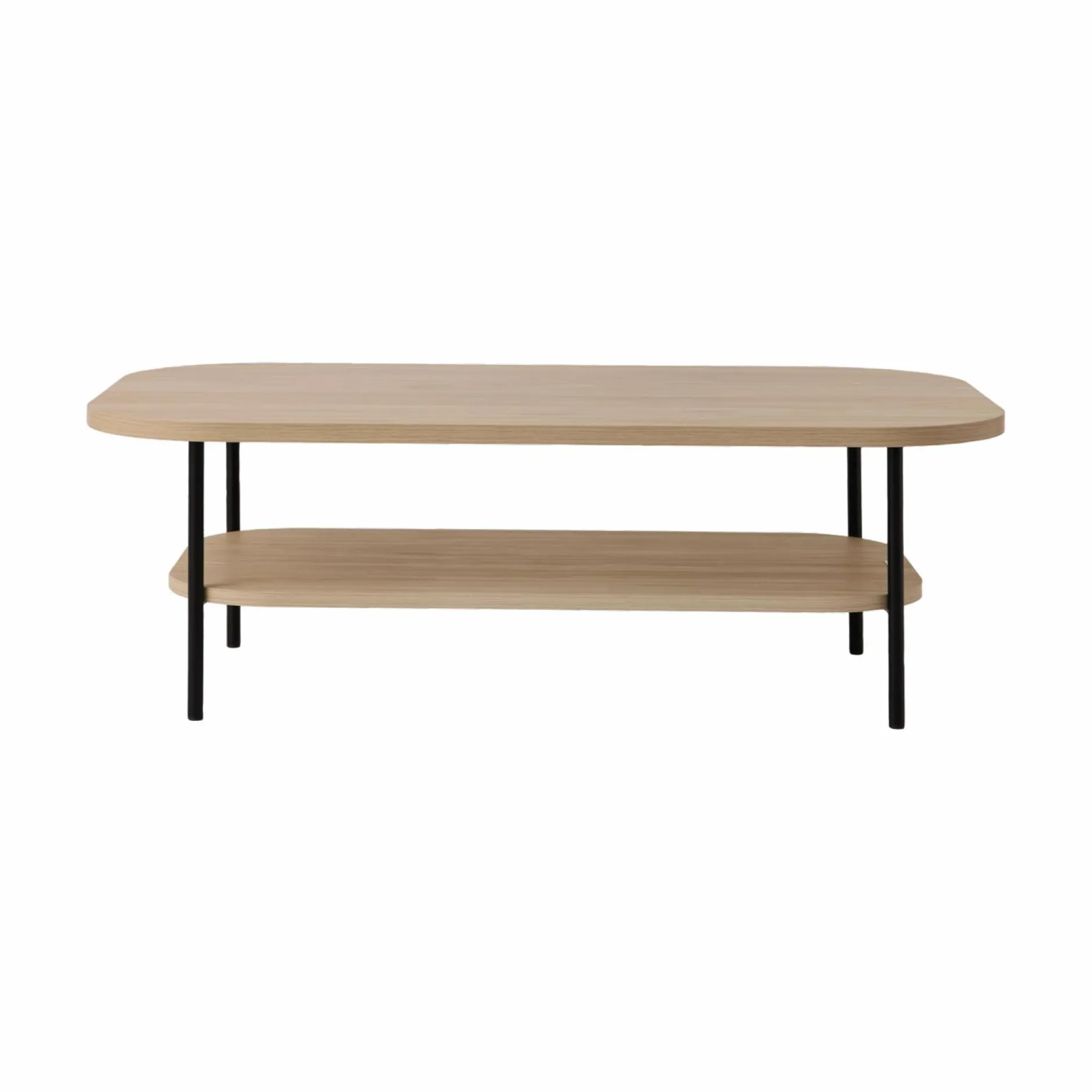 Tables Basses>Camif Table basse décor bois pieds métal Mila