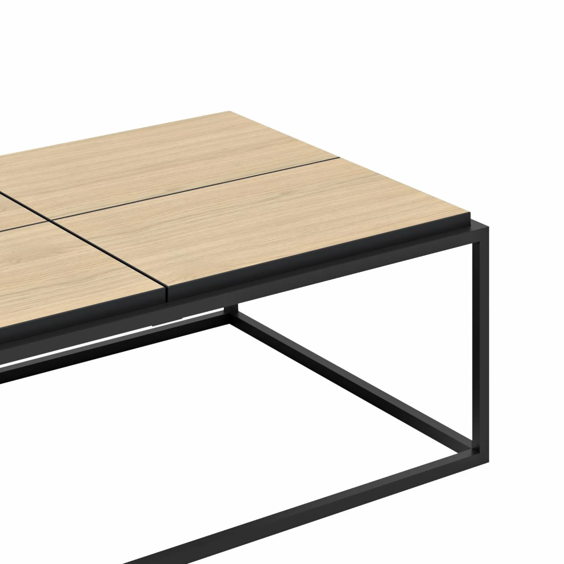 Tables Basses>Camif Table basse rectangulaire 4 plateaux Taline