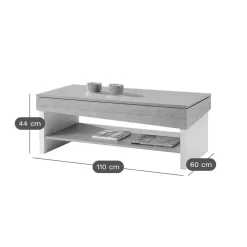 Tables Basses></noscript>Camif Table basse relevable Gwenda