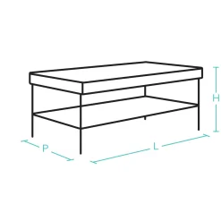 Tables Basses></noscript>Camif Table basse relevable Mona