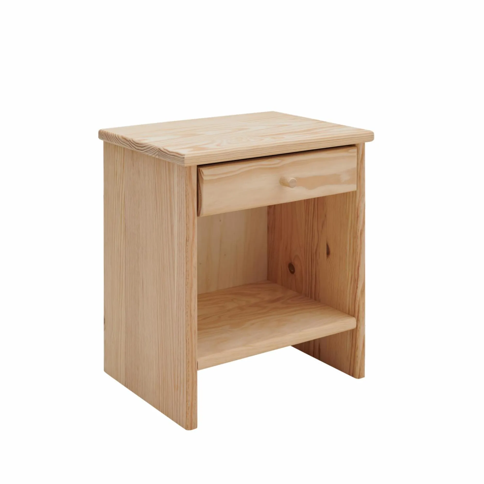 Tables De Chevet Enfant|Chambres Enfant>Camif Table de chevet 1 tiroir bois massif Iris - - Poignées Bois Brut