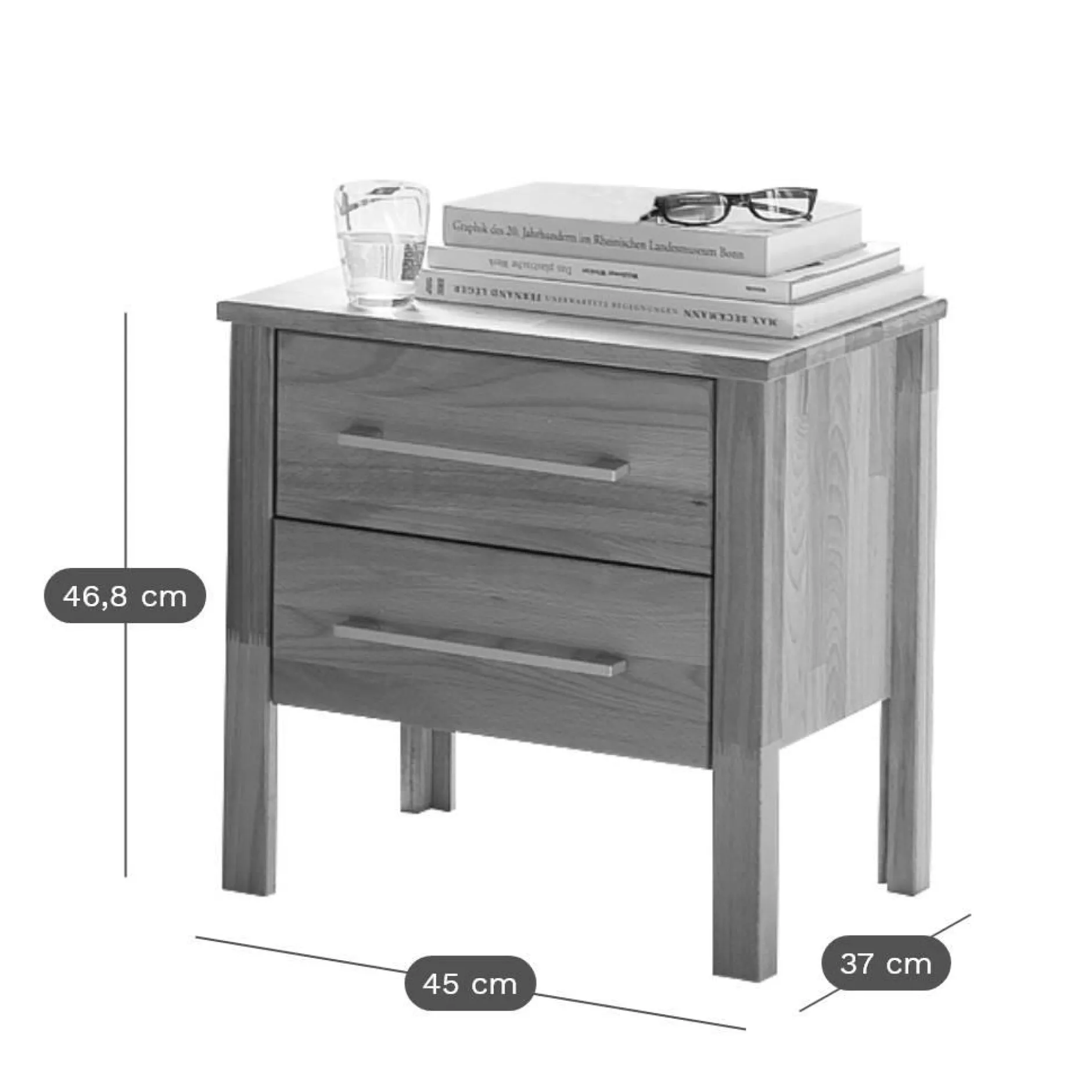 Tables De Chevet|Tables De Chevet>Camif Table de chevet chêne massif Charly