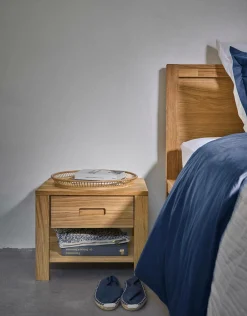 Tables De Chevet|Tables De Chevet>Camif Table de chevet en bois 1 tiroir Luminescence