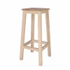 Tabourets>Camif Tabouret bois massif Edgar