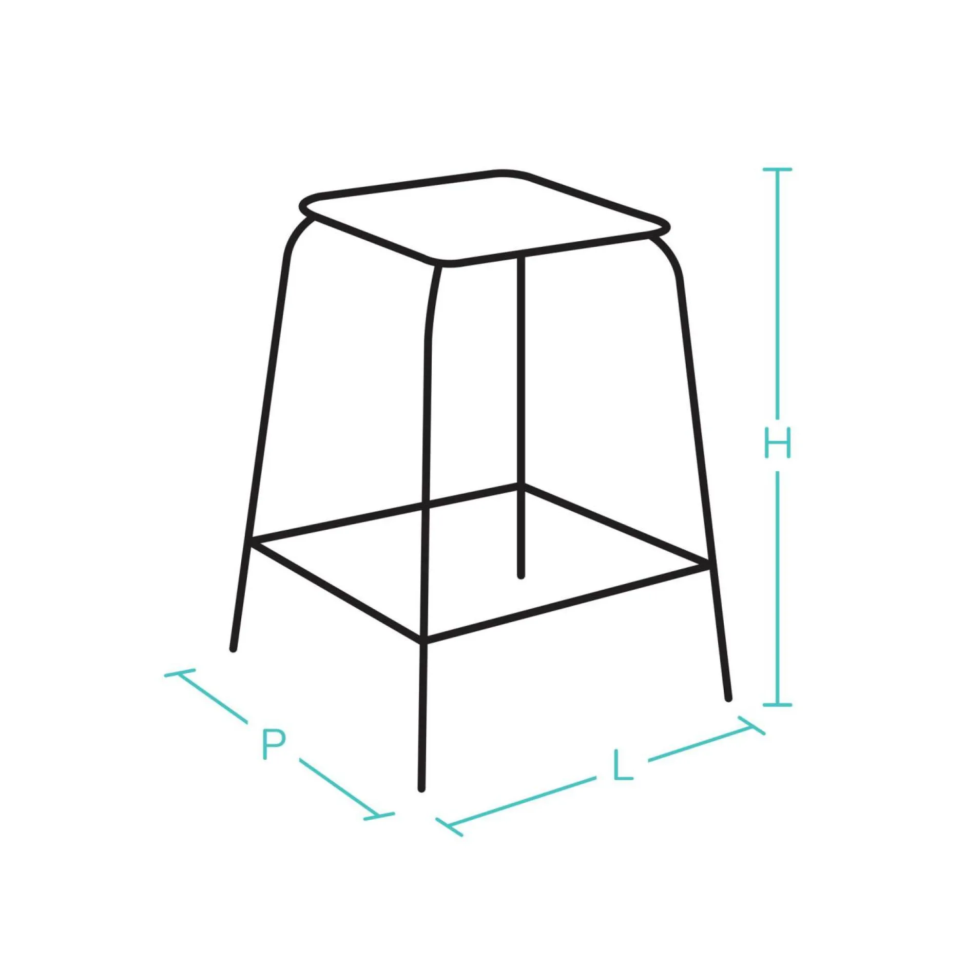 Tabourets>Camif Tabouret bois massif Edgar