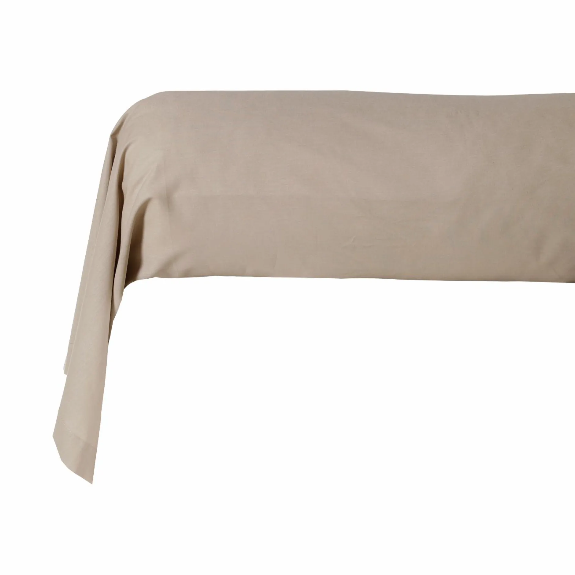 Taies D'Oreiller>Camif Taie de traversin coton bio Thaïs - Ficelle