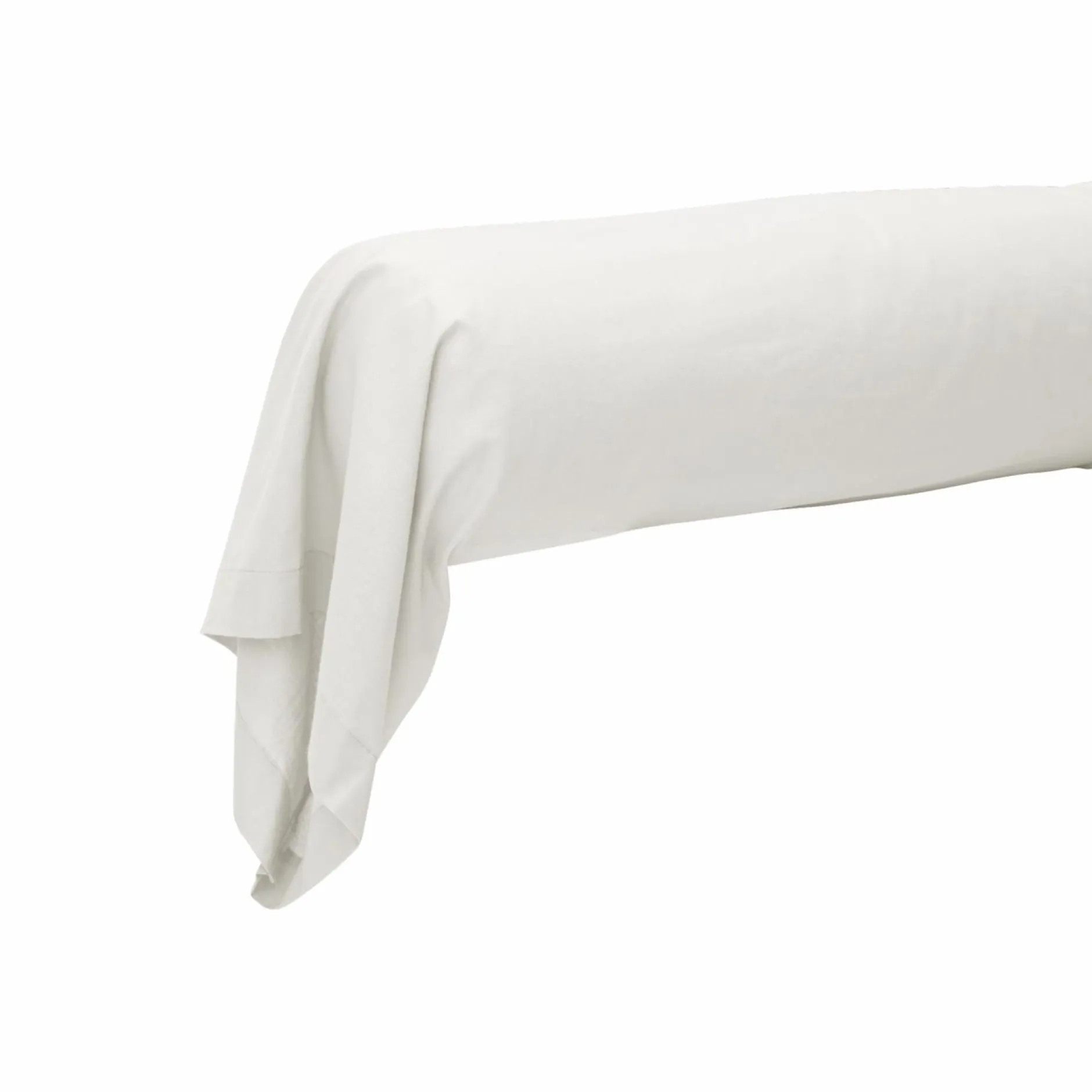 Taies D'Oreiller>Camif Taie de traversin coton lin Valentine - Blanc