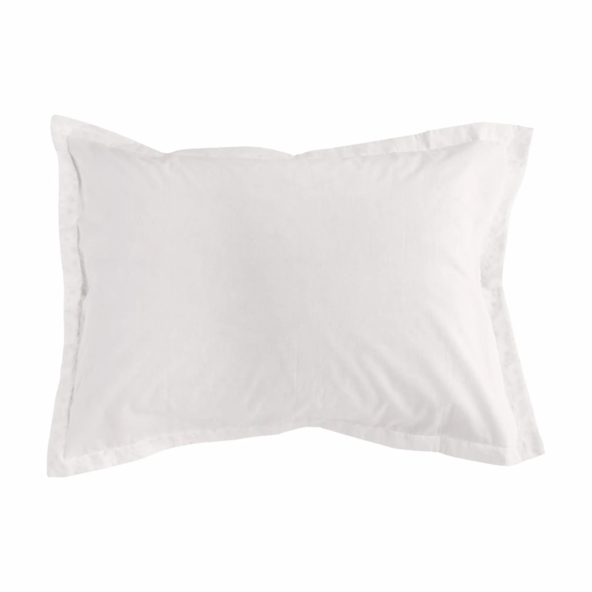 Taies D'Oreiller>Camif Taie d'oreiller coton bio Verlaine - - 50 x 70 cm Blanc