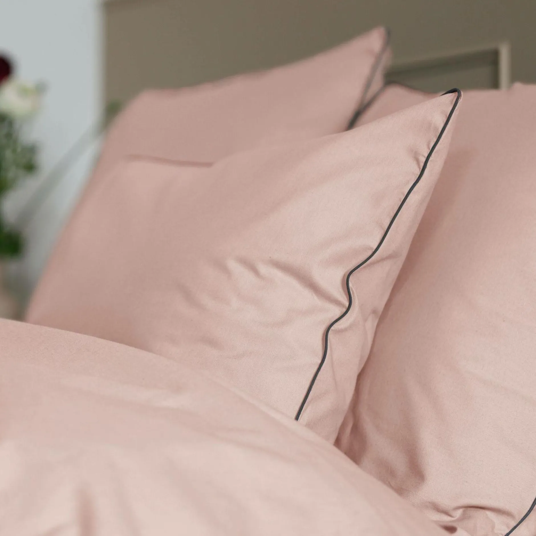 Taies D'Oreiller>Camif Taie d'oreiller coton bio Thaïs - - 50 x 70 cm Blush