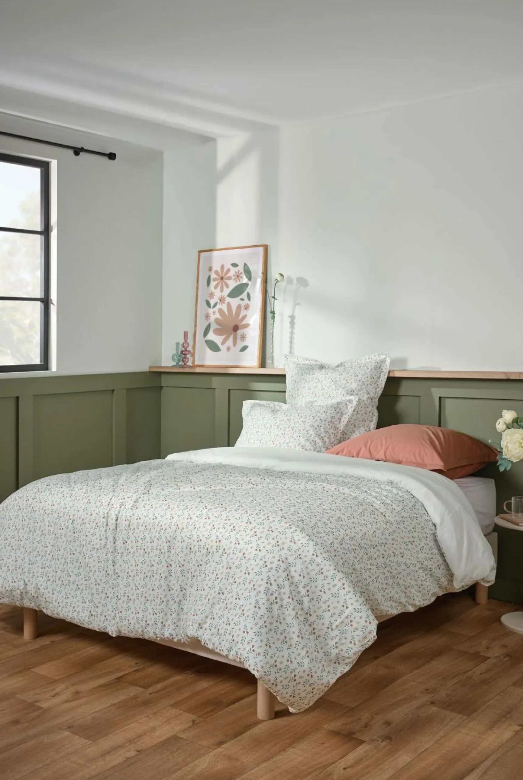 Taies D'Oreiller>Camif Taie d'oreiller coton bio Verlaine - - 65 x 65 cm Blanc