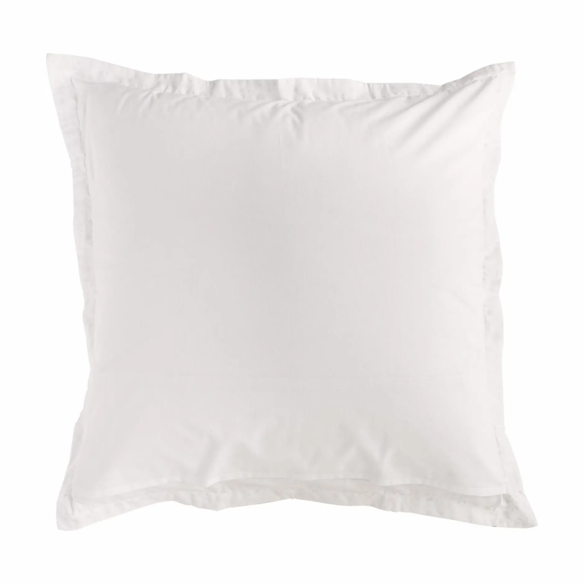 Taies D'Oreiller>Camif Taie d'oreiller coton bio Verlaine - - 65 x 65 cm Blanc
