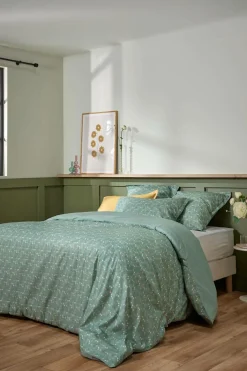 Taies D'Oreiller>Camif Taie d'oreiller coton bio Verlaine - - 65 x 65 cm Céladon