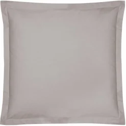 Taies D'Oreiller>Camif Taie d'oreiller coton bio Fil & Sens - - Taie d'oreiller 65 x 65 cm Gris Mastic