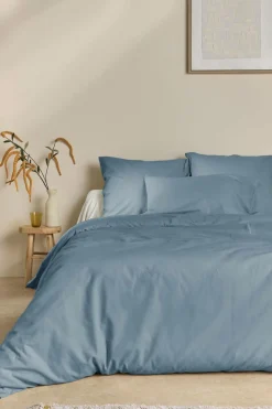 Taies D'Oreiller></noscript>Camif Taie d'oreiller coton lin Valentine - - 50 x 70 cm Bleu Gris