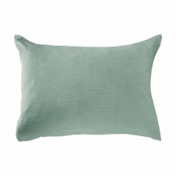Taies D'Oreiller>Camif Taie d'oreiller gaze de coton bio Lou - - 50 x 70 cm Vert d'eau