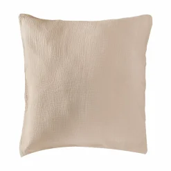 Taies D'Oreiller>Camif Taie d'oreiller gaze de coton bio Lou - - 65 x 65 cm Beige