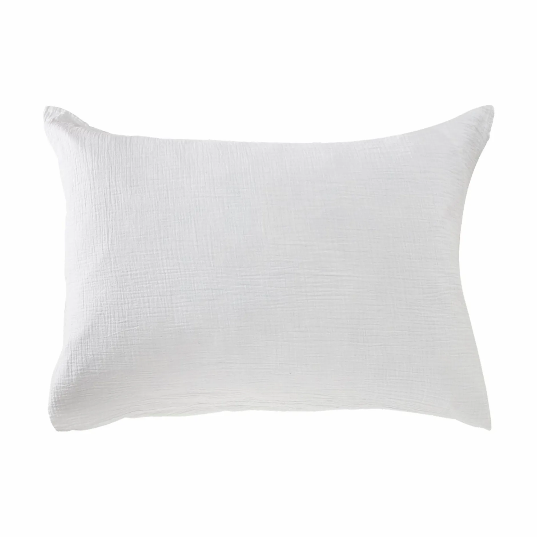 Taies D'Oreiller>Camif Taie d'oreiller gaze de coton bio Lou - - 50 x 70 cm Blanc