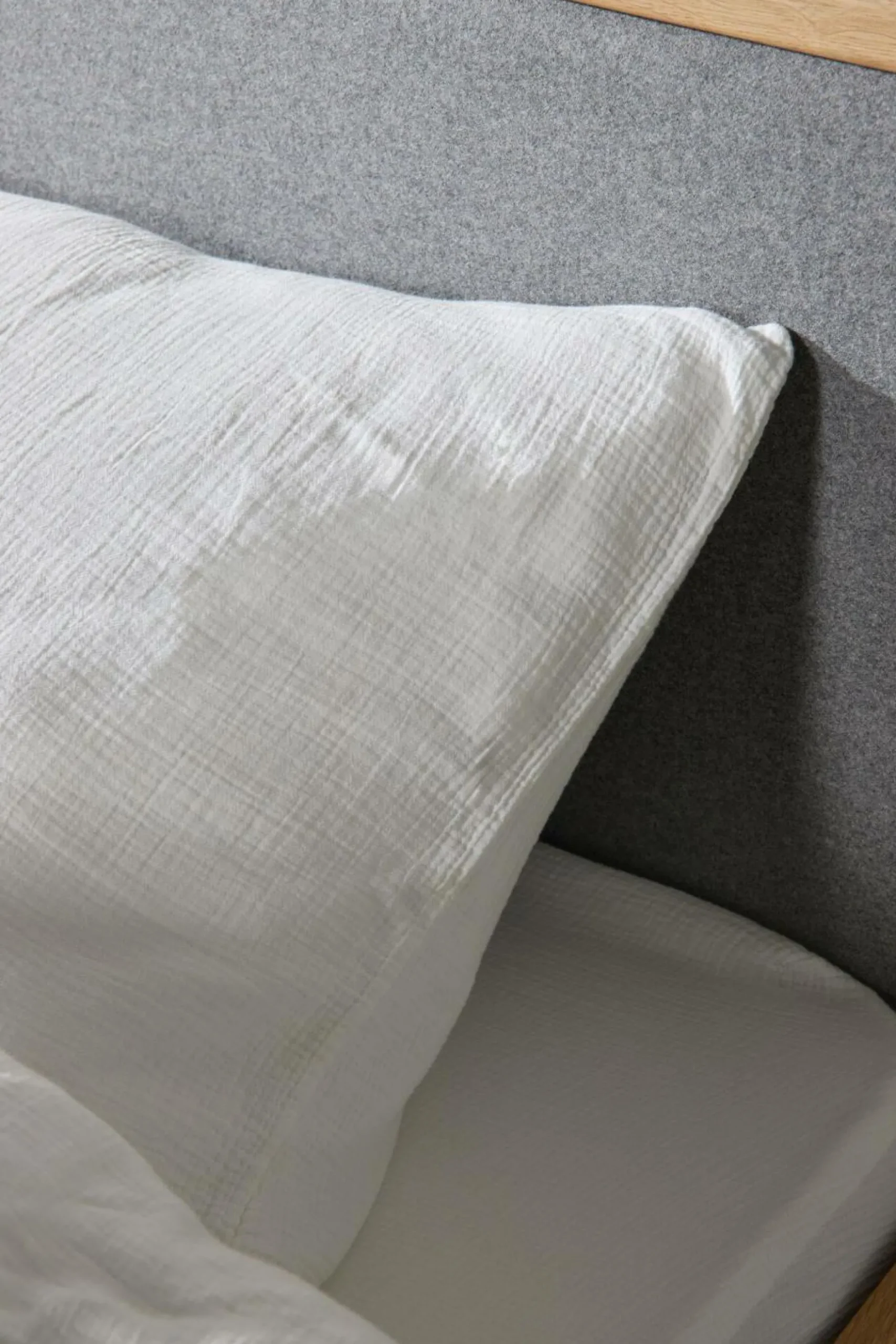 Taies D'Oreiller>Camif Taie d'oreiller gaze de coton bio Lou - - 50 x 70 cm Blanc