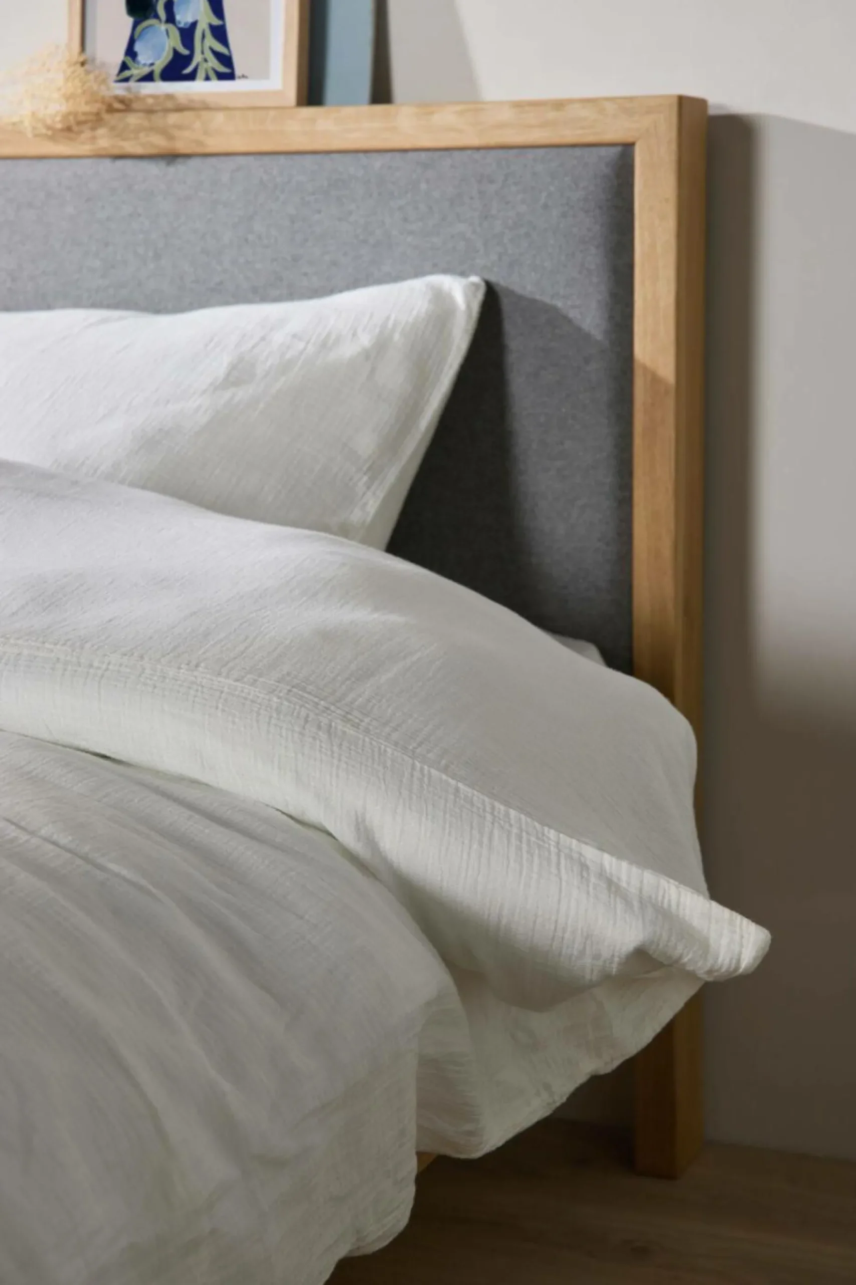 Taies D'Oreiller>Camif Taie d'oreiller gaze de coton bio Lou - - 50 x 70 cm Blanc