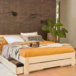 Taies D'Oreiller>Camif Taie d'oreiller percale bio Elise - - Taie d'oreiller 50 x 75 cm Ocre