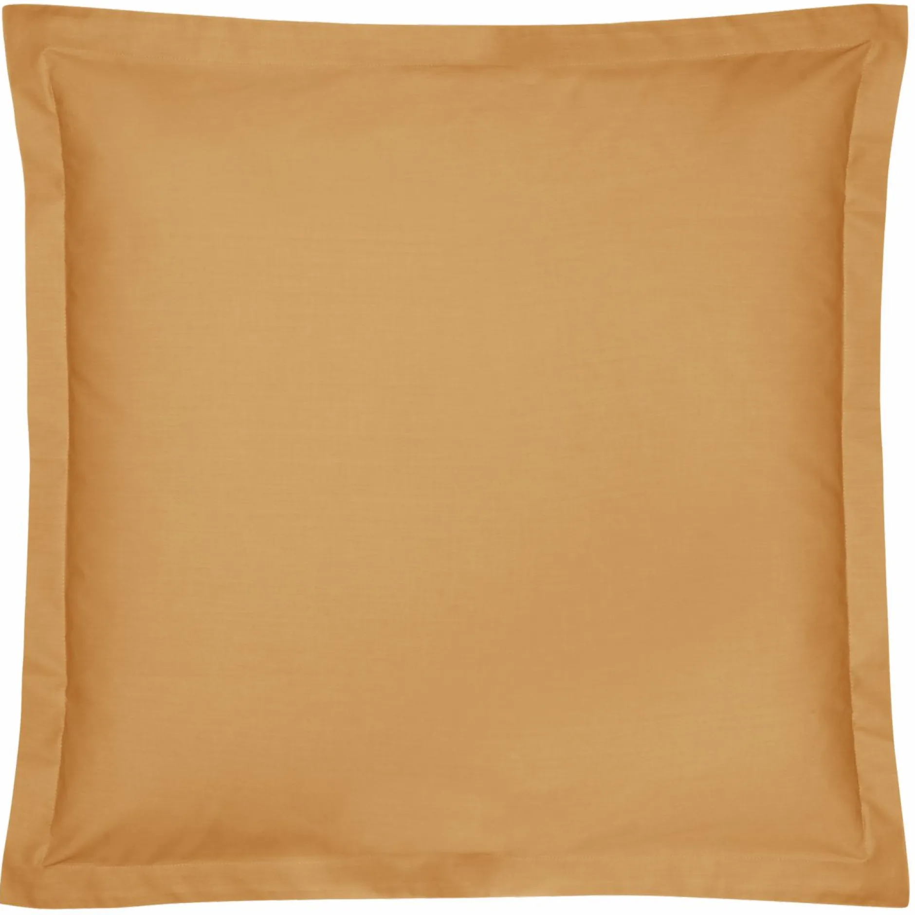 Taies D'Oreiller>Camif Taie d'oreiller percale bio Elise - - Taie d'oreiller 65 x 65 cm Ocre