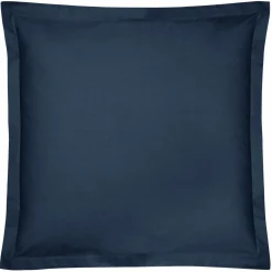 Taies D'Oreiller>Camif Taie d'oreiller percale bio Elise - - Taie d'oreiller 65 x 65 cm Bleu Nuit