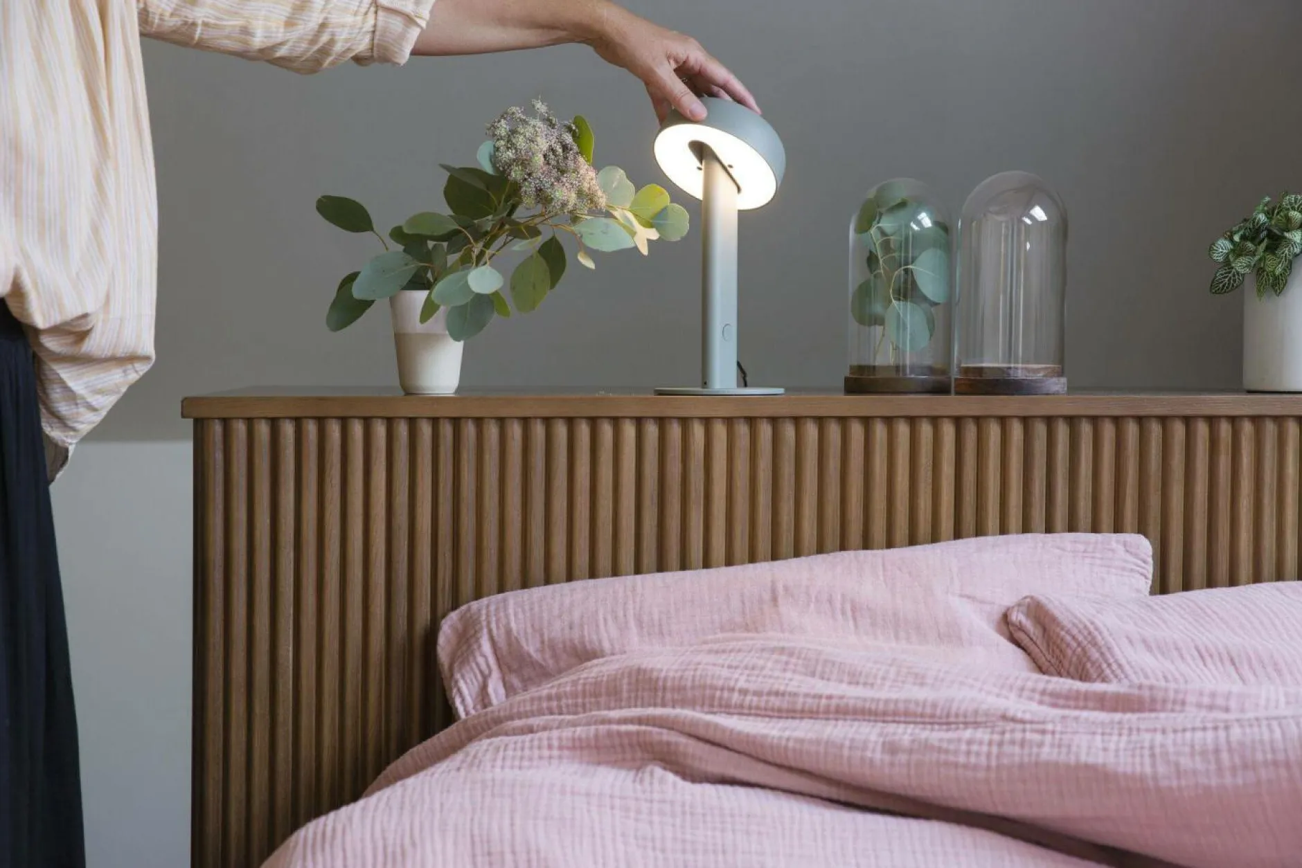 Lampes À Poser>Camif TIPTOE Lampe à poser Nod - Gris Eucalyptus