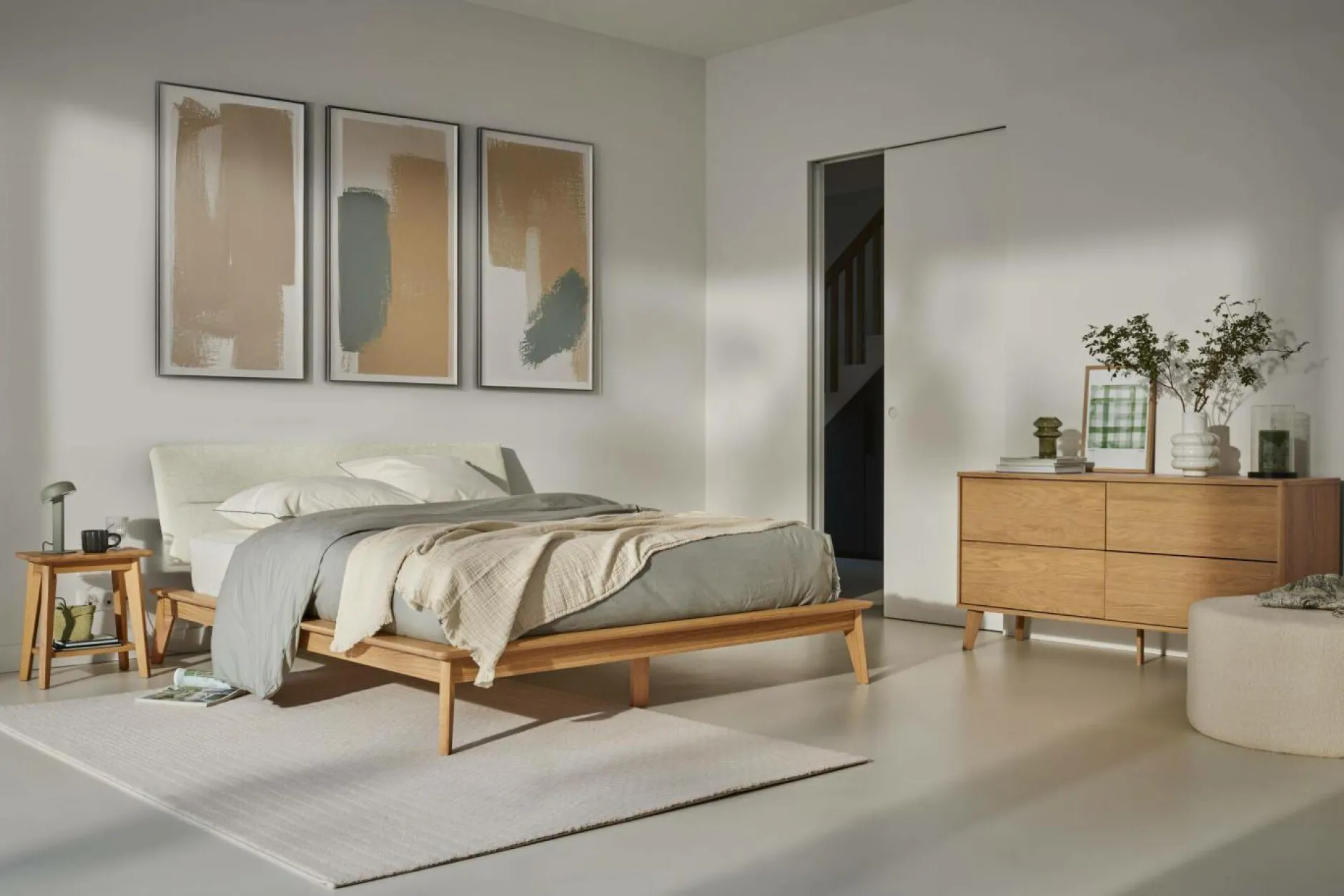 Plaids|Plaids>Camif TOISON D'OR Plaid gaze de coton Brehat - Galet