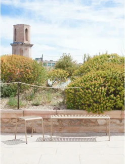 Bancs De Jardin>Camif TOLIX Banc lames Patio - Blanc Pur