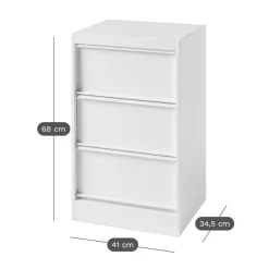 Meubles De Rangement Bureau|Meubles De Rangement Bureau>Camif TOLIX Caisson de rangement CC3 - Brun Noir