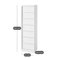 Meubles De Rangement Bureau|Meubles De Rangement Bureau>Camif TOLIX Caisson de rangement CC7 - Blanc Perlé
