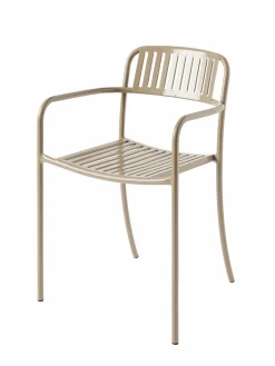 Fauteuils De Jardin>Camif TOLIX Fauteuil lames Patio - Beige Gris