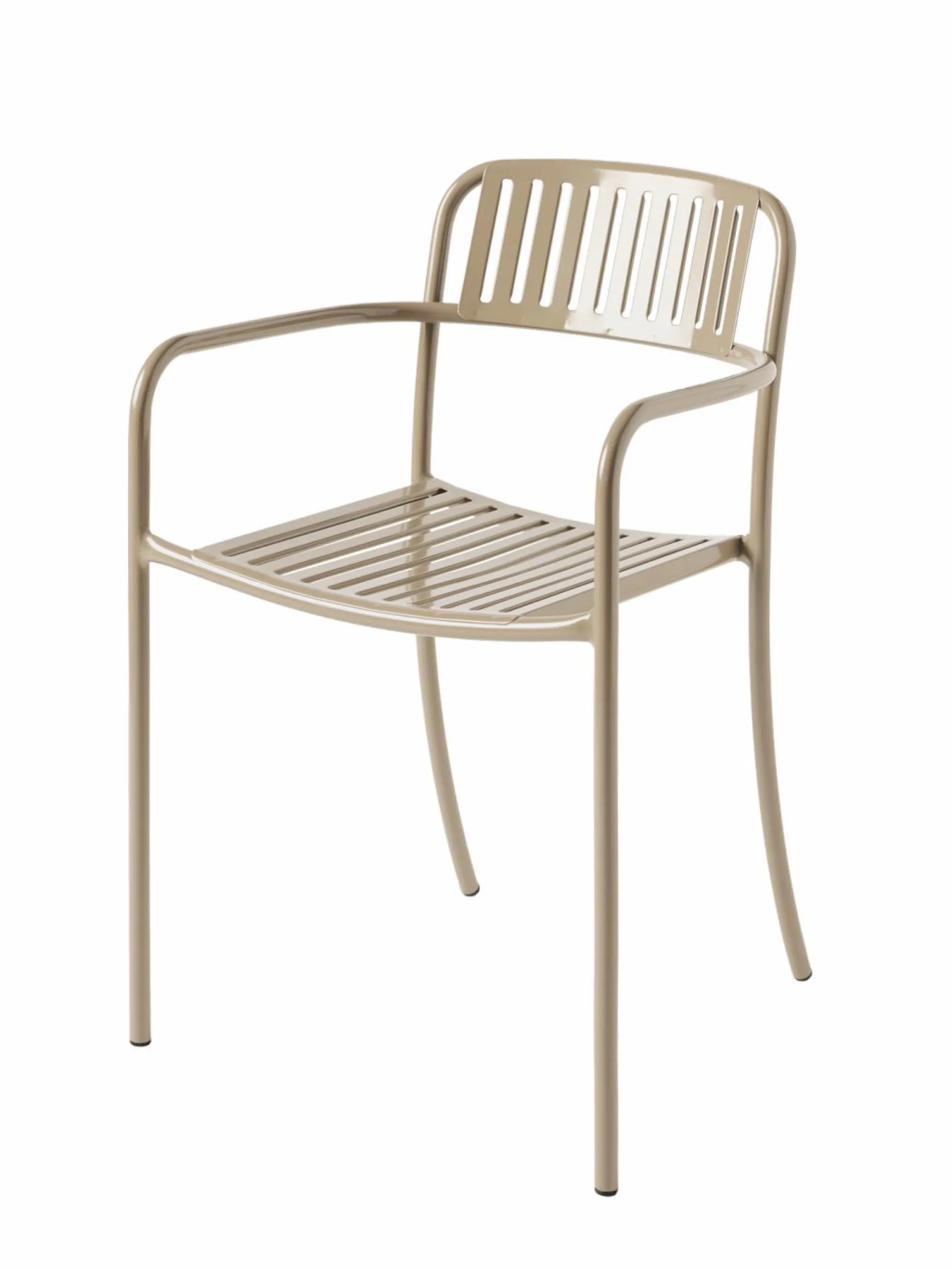 Fauteuils De Jardin>Camif TOLIX Fauteuil lames Patio - Beige Gris