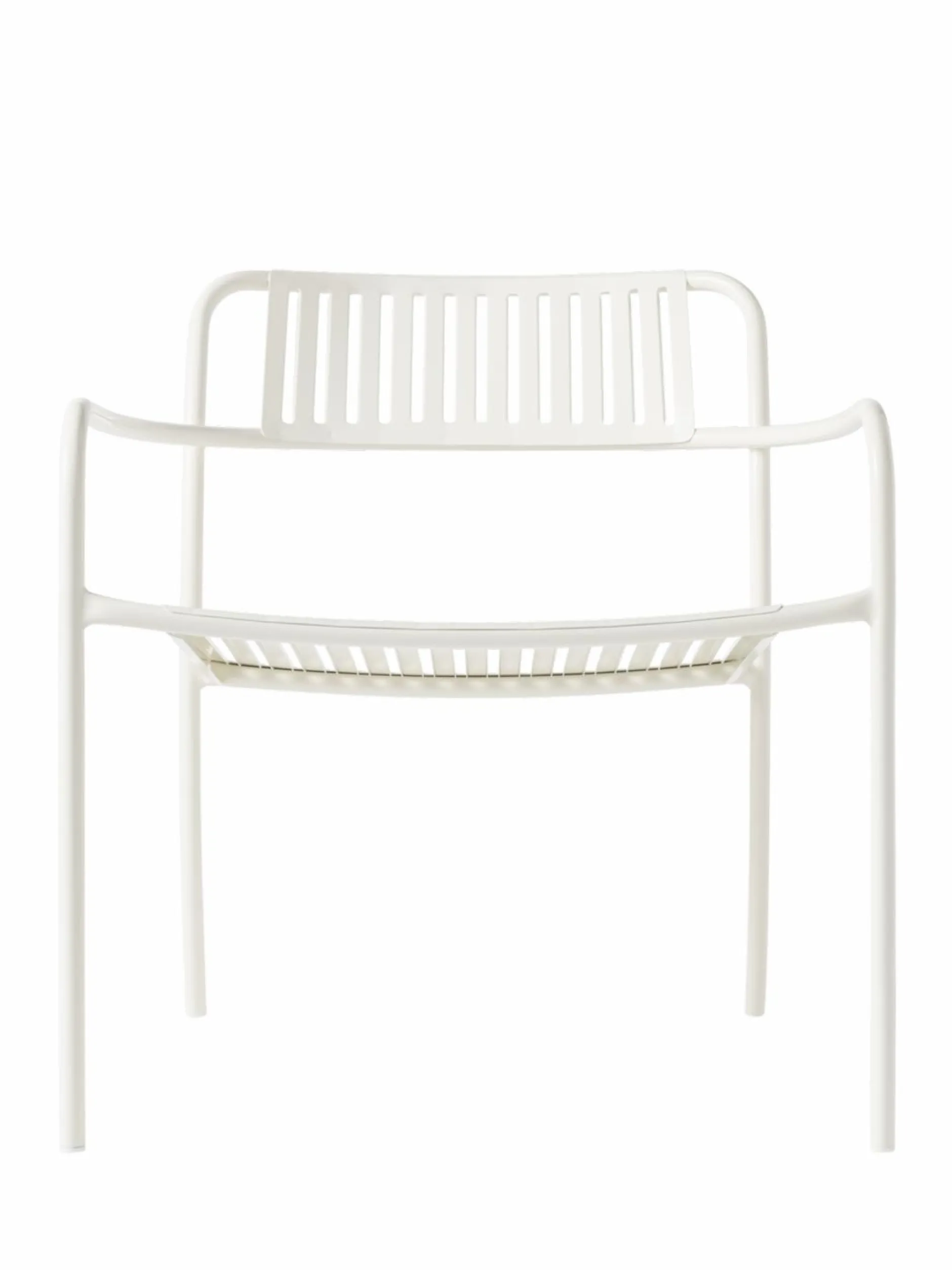 Fauteuils De Jardin>Camif TOLIX Fauteuil lounge lames Patio - Blanc Pur