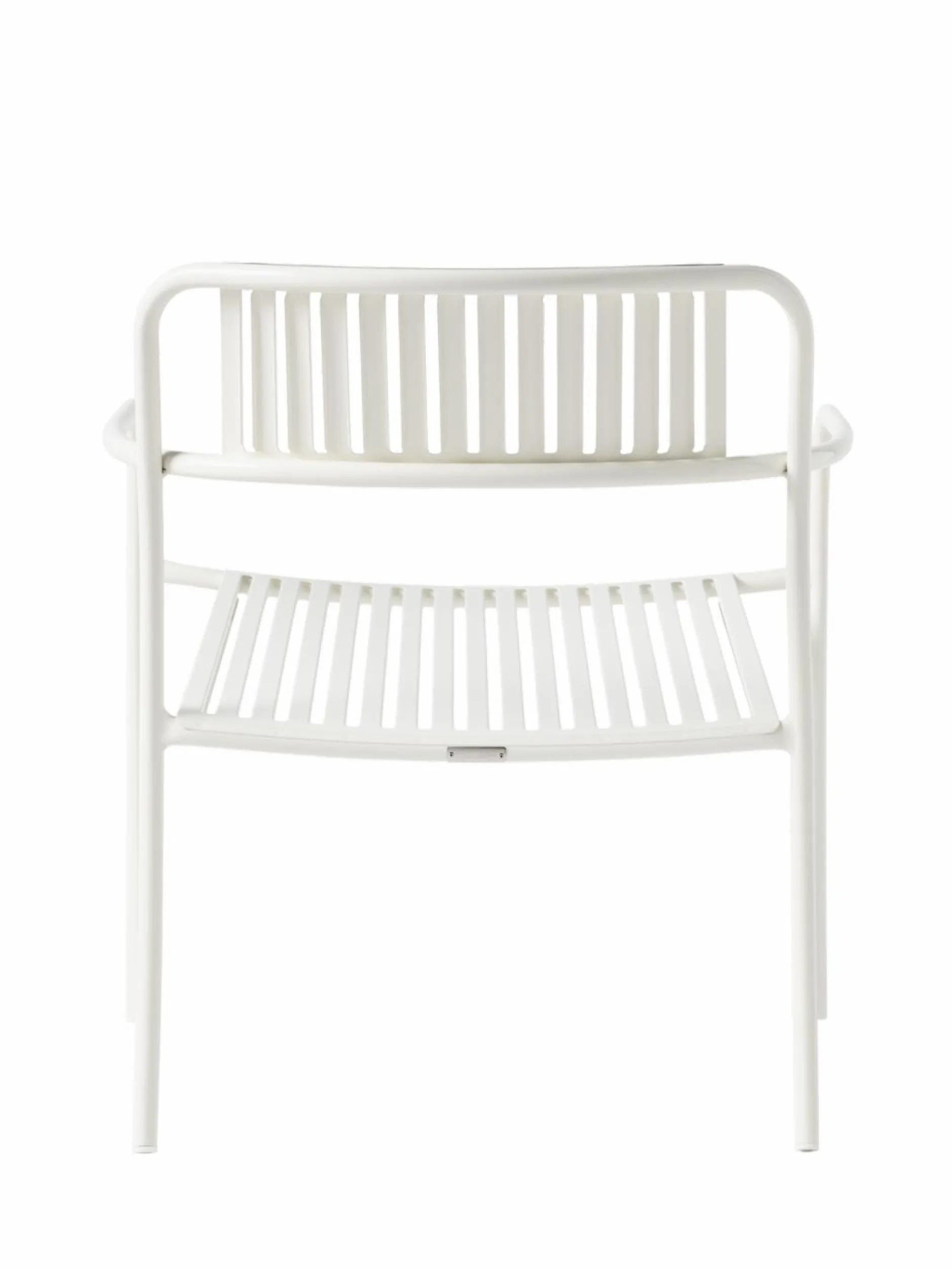 Fauteuils De Jardin>Camif TOLIX Fauteuil lounge lames Patio - Blanc Pur