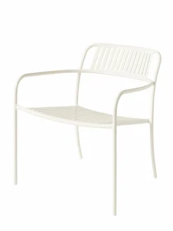Fauteuils De Jardin>Camif TOLIX Fauteuil lounge lames Patio - Blanc Perlé