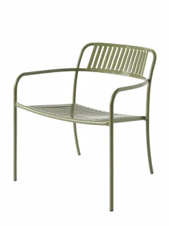 Fauteuils De Jardin>Camif TOLIX Fauteuil lounge lames Patio - Vert Jonc
